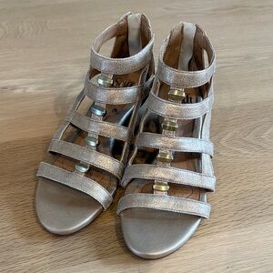 Sofft Gold Strappy Sandals